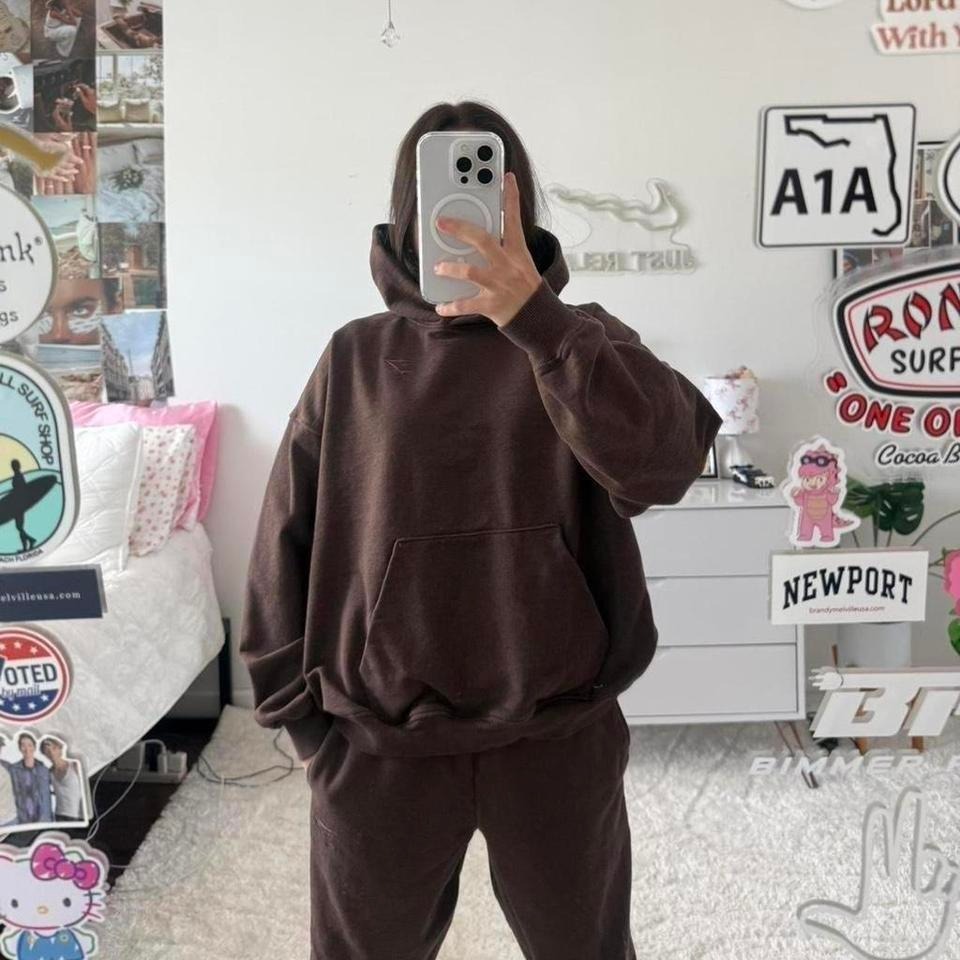 Chocolate Brown Gymshark Sweat Set